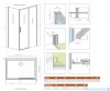 Radaway Idea 8 Kdj kabina 110x80cm prawa szkło przejrzyste 10340570-01-01R/10350503-01-01/10360080-01-01L